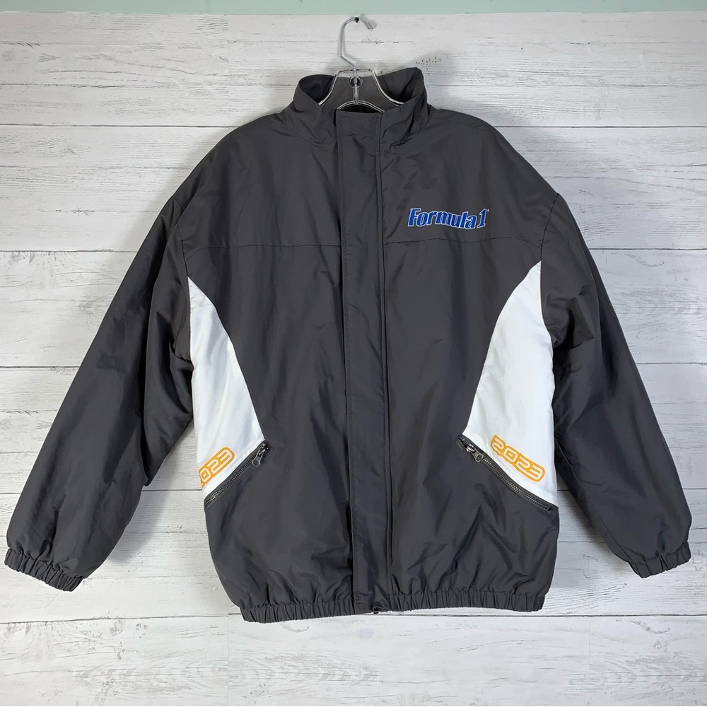 2023 Pacsun Formula 1 Grand Prix Racing Jacket Grey Licensed Size small